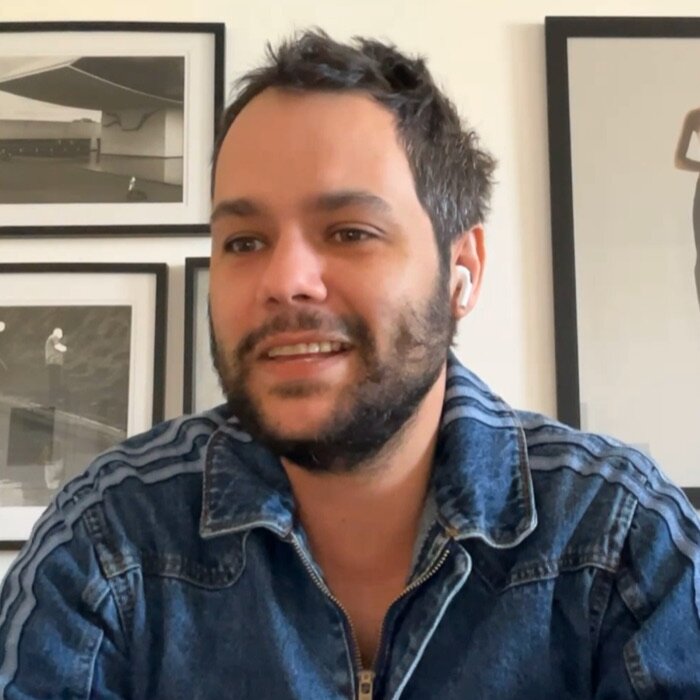Ton smiling on a video call